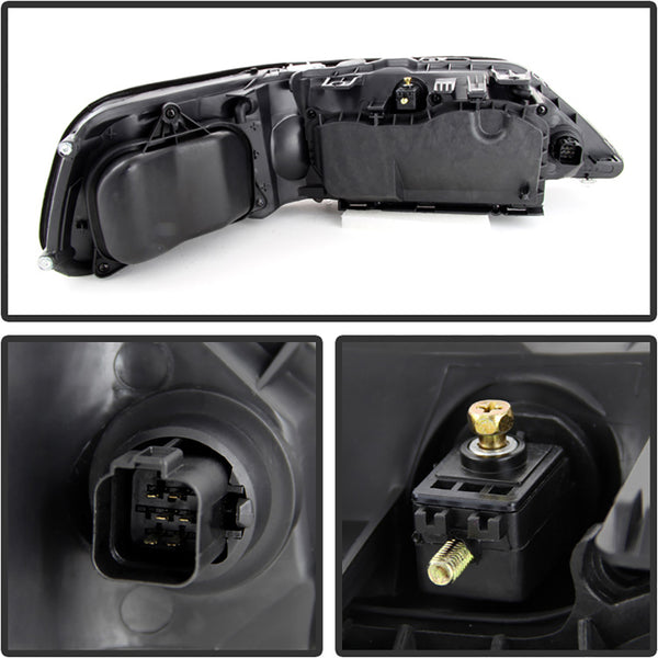 2005-2011 Lincoln Town Car Black Headlight