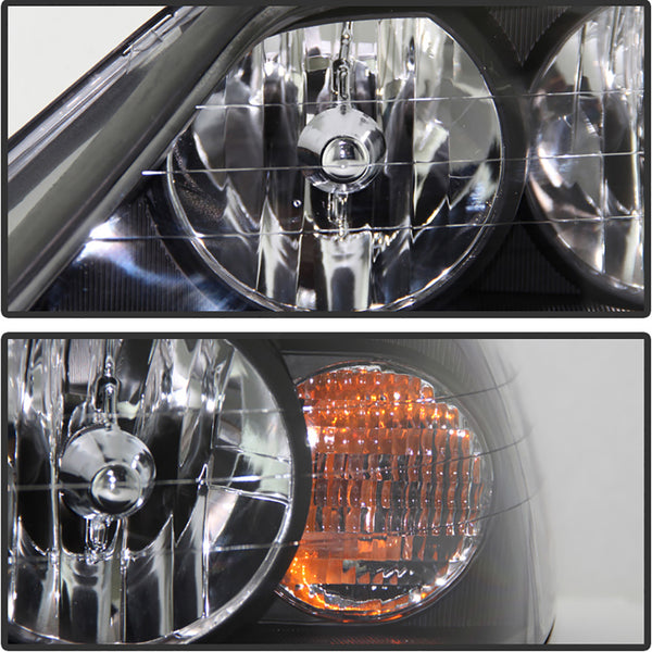 2005-2011 Lincoln Town Car Black Headlight