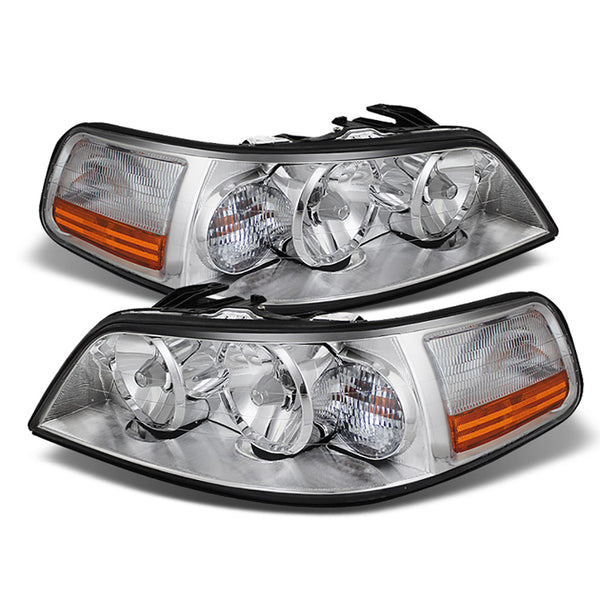 2005-2011 Lincoln Town Car Chrome Headlight