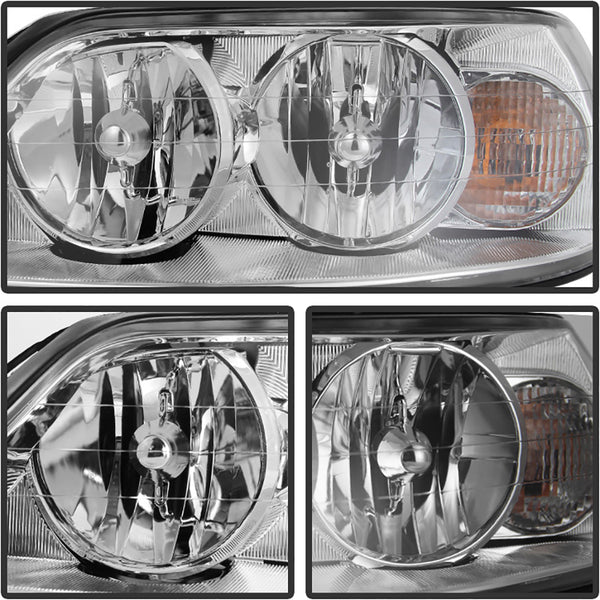 2005-2011 Lincoln Town Car Chrome Headlight