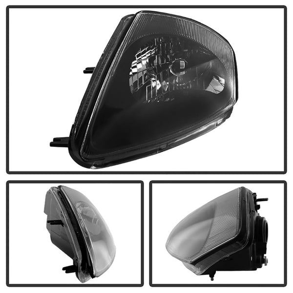 2000-2005 Mitsubishi Eclipse Black Headlight