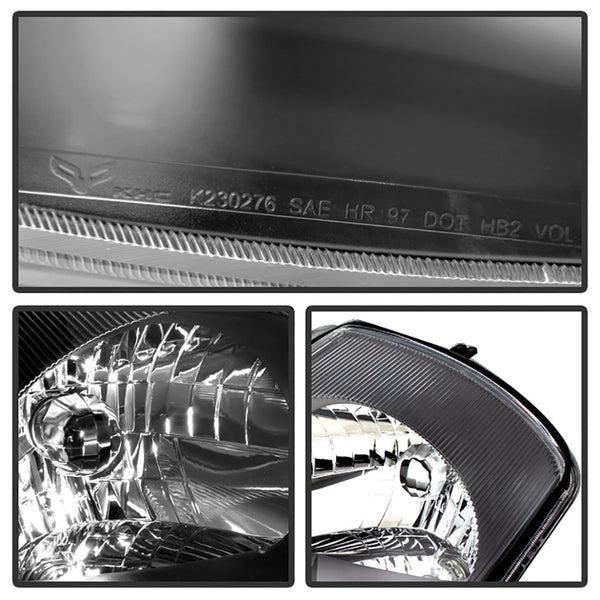 2000-2005 Mitsubishi Eclipse Black Headlight
