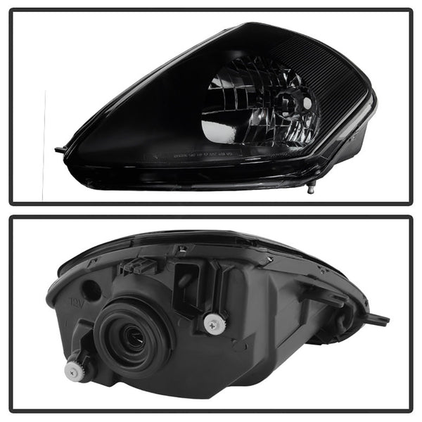 2000-2005 Mitsubishi Eclipse Sinister Black Headlight