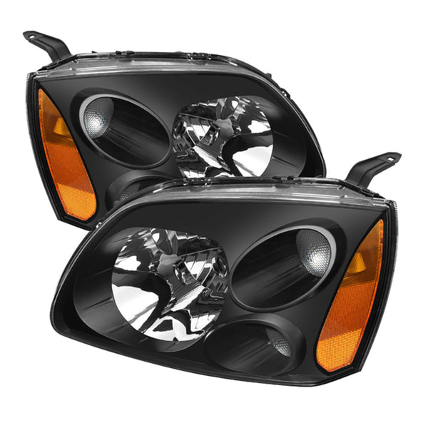 2004-2012 Mitsubishi Galant Black Headlight