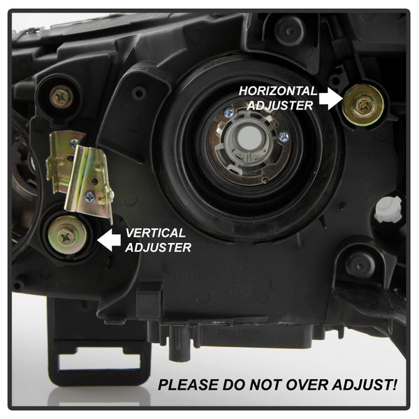2008-2017 Mitsubishi Lancer Sinister Black Headlight