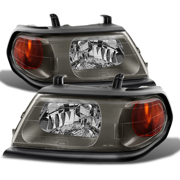 2000-2004 Mitsubishi Montero Sport Black Headlight