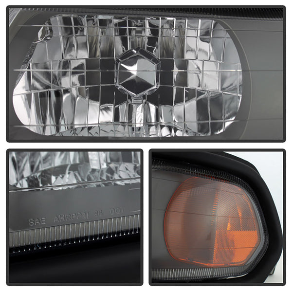 2000-2004 Mitsubishi Montero Sport Black Headlight