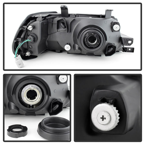 2000-2004 Mitsubishi Montero Sport Black Headlight