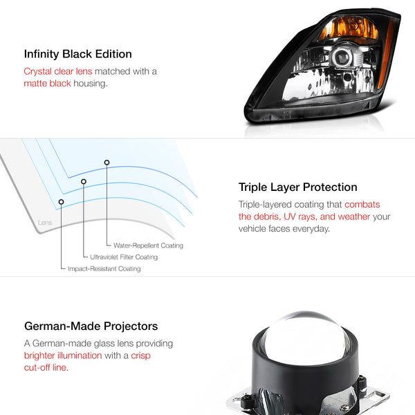 Infinity Black Headlights