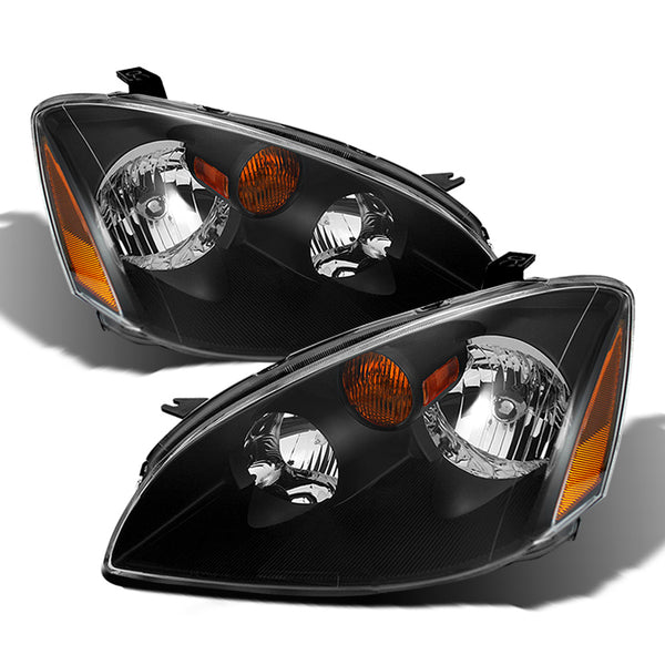 2002-2004 Nissan Altima Black Headlight
