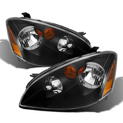 2002-2004 Nissan Altima Black Headlight