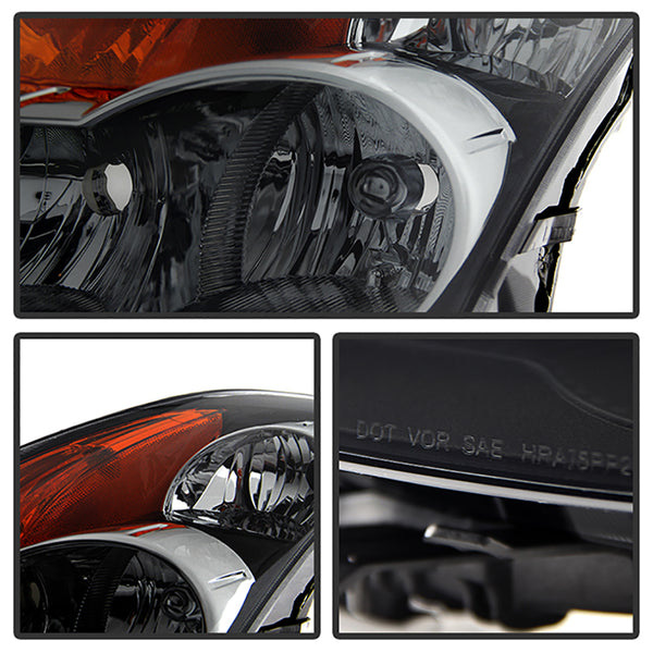 2007-2009 Nissan Altima Sinister Black Headlight