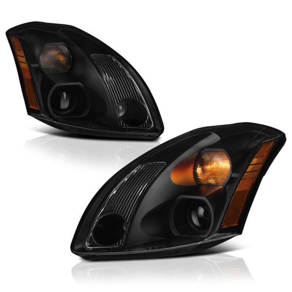 2004-2006 Nissan Maxima Black Headlight