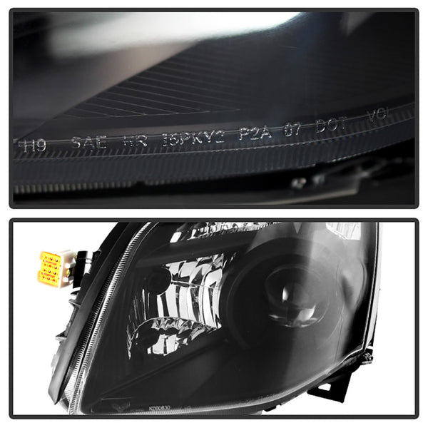 2007-2008 Nissan Maxima Black Headlight