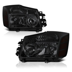 2004-2015 Nissan Titan Smoked Headlight