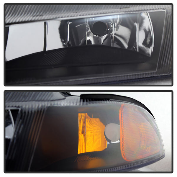 1996-2000 Plymouth Breeze Black Headlight