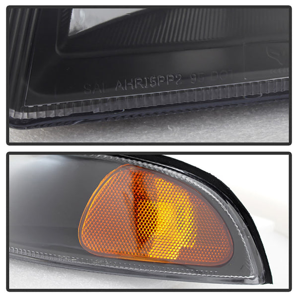1996-2000 Plymouth Breeze Black Headlight