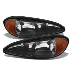 1999-2005 Pontiac Grand AM Black Headlight