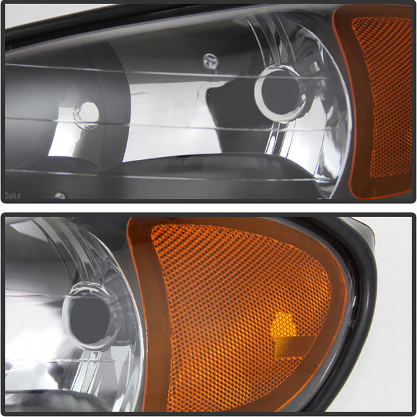 1999-2005 Pontiac Grand AM Black Headlight