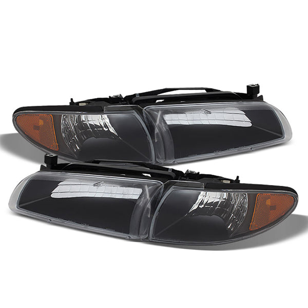 1997-2003 Pontiac Grand Prix Black Headlight
