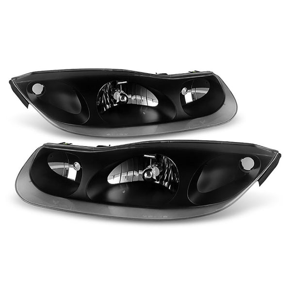 2001-2002 Saturn SC-Series Black Headlight