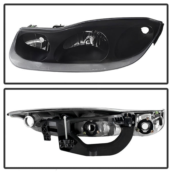 2001-2002 Saturn SC-Series Black Headlight