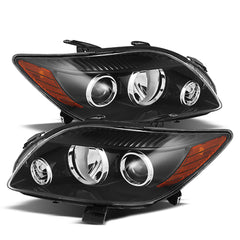 2008-2010 Scion tC Black Headlight