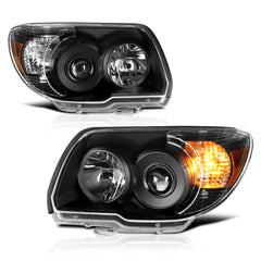 2006-2009 Toyota 4Runner Black Headlight