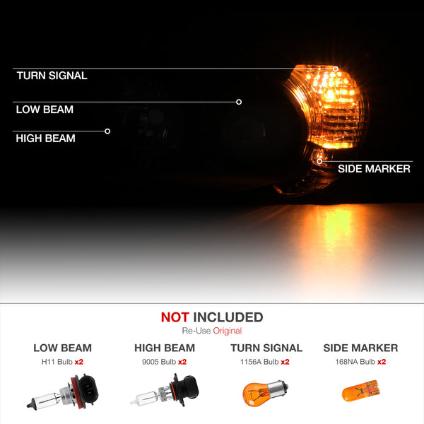 2006-2009 Toyota 4Runner Sinister Black Headlight