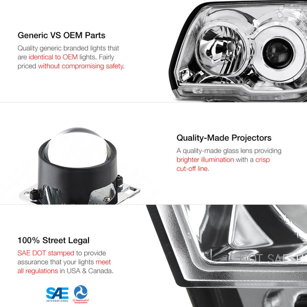 2006-2009 Toyota 4Runner Chrome Headlight