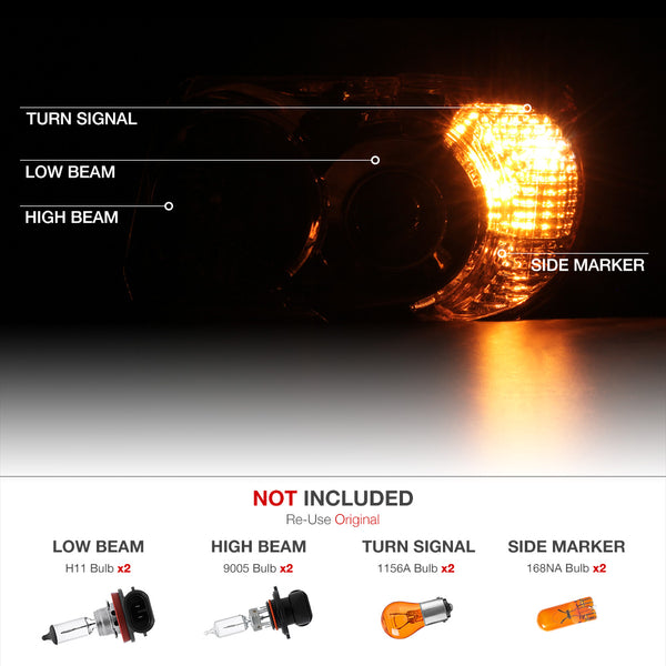 2006-2009 Toyota 4Runner Chrome Headlight