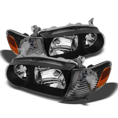 2001-2002 Toyota Corolla Black Headlight