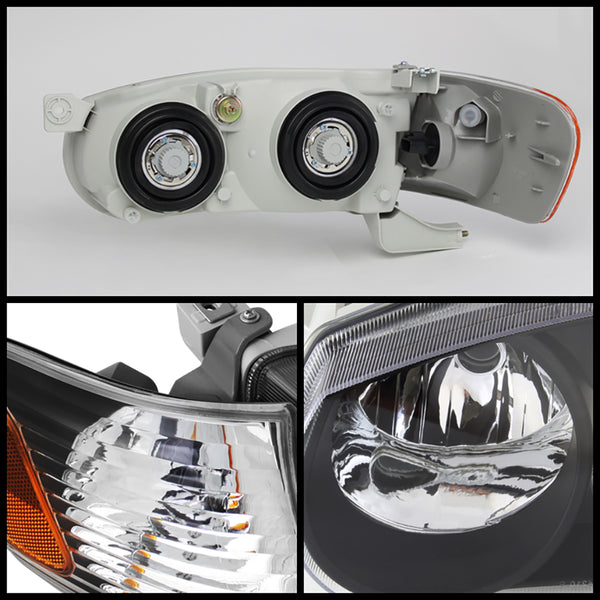 2001-2002 Toyota Corolla Black Headlight