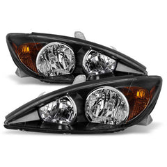 2002-2004 Toyota Camry Black Headlight