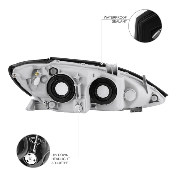 2005-2006 Toyota Camry Black Headlight