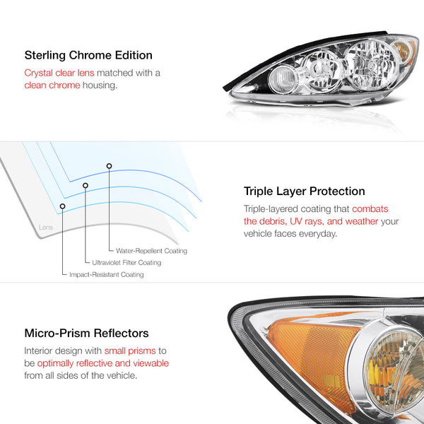 2005-2006 Toyota Camry Factory Style Headlight