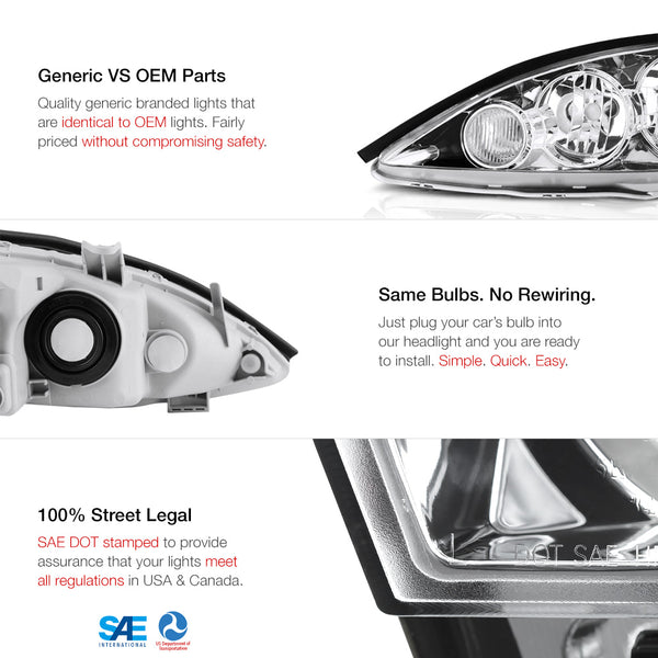2005-2006 Toyota Camry Factory Style Headlight