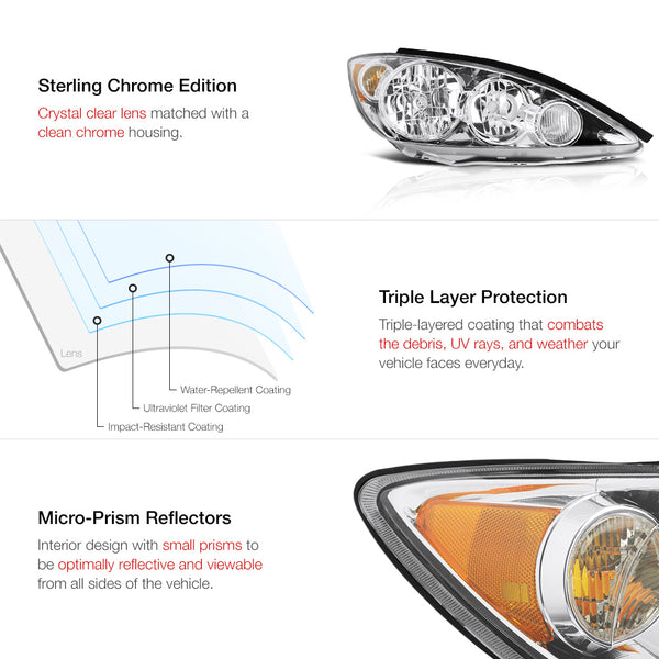 2005-2006 Toyota Camry Factory Style Headlight
