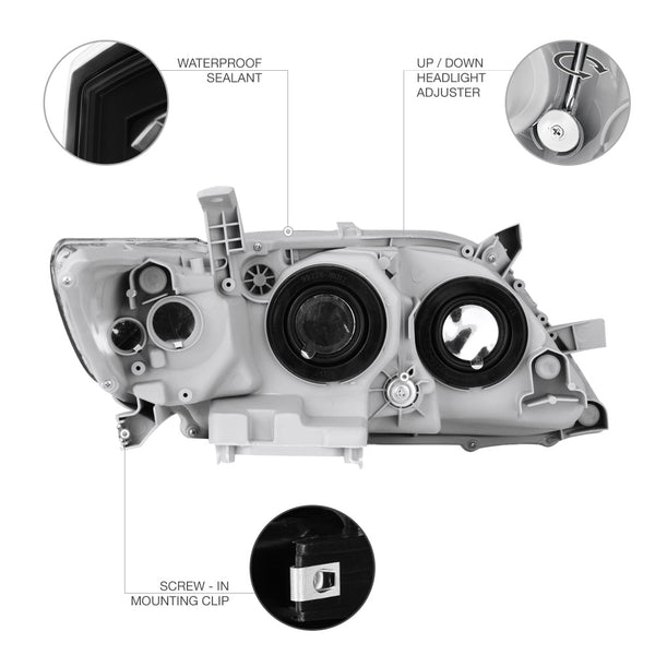 2007-2009 Toyota Camry Black Headlight