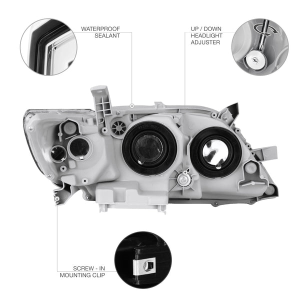2007-2009 Toyota Camry Chrome Headlight