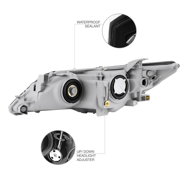 2012-2014 Toyota Camry Black Headlight