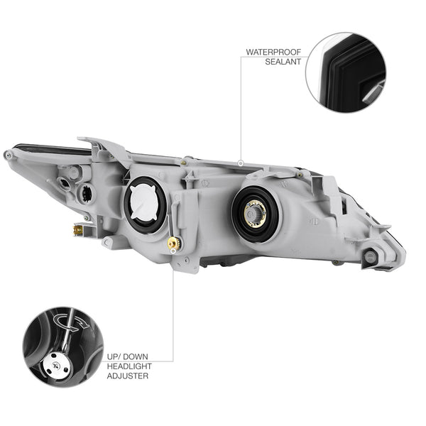 2012-2014 Toyota Camry Black Headlight