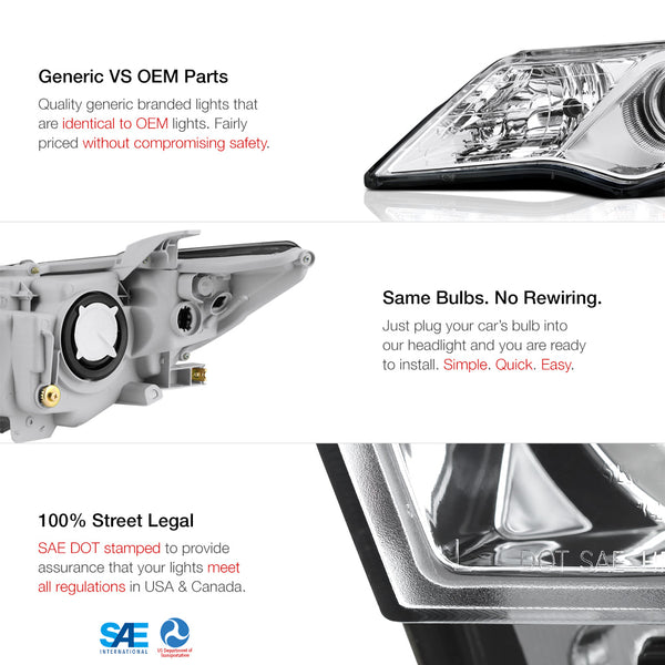 2012-2014 Toyota Camry Factory Style Headlight