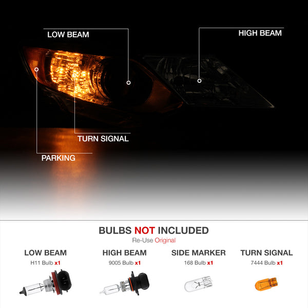 2012-2014 Toyota Camry Factory Style Headlight