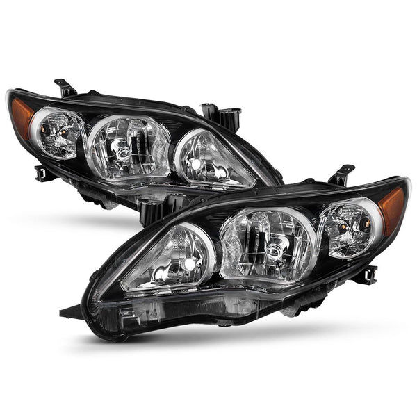 2011-2013 Toyota Corolla Black Headlight