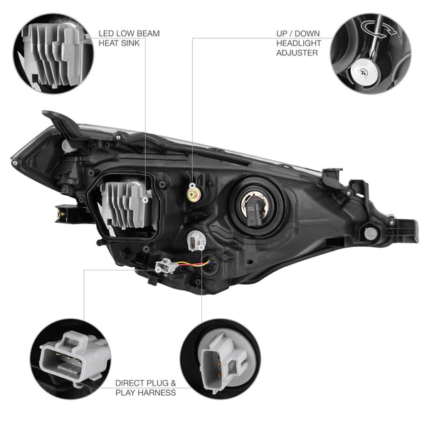 2014-2016 Toyota Corolla Factory Style Headlight