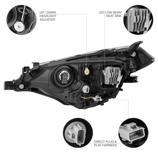 2014-2016 Toyota Corolla Factory Style Headlight