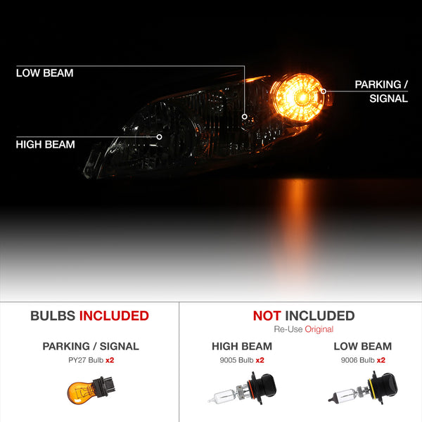 2009-2014 Toyota Matrix Chrome Headlight