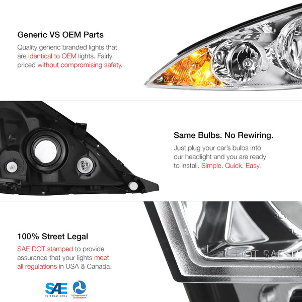 2006-2010 Toyota Sienna Factory Style Headlight