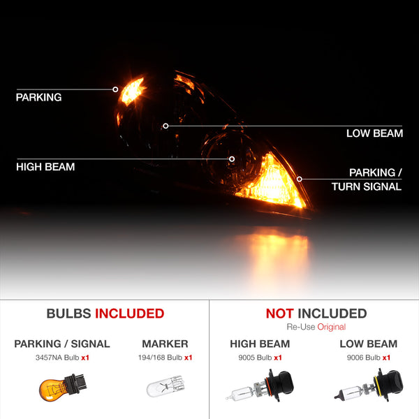 2006-2010 Toyota Sienna Factory Style Headlight
